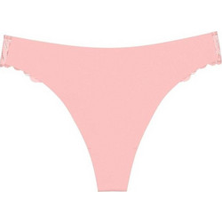 Triumph Γυναικείο String Χωρίς Ραφές με Δαντέλα Σομόν 10222212-1539