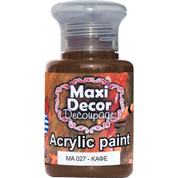 Maxi Decor 027 Brown Ακρυλικό Χρώμα Ζωγραφικής 60ml