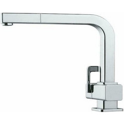 Macart Arwa Quadriga BP03003 Μπαταρία Κουζίνας Πάγκου Διπλής Παροχής Ανάμεικτη με Ντουζ Inox