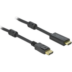 DeLOCK Καλώδιο DisplayPort 1.2 to HDMI Male 5m Black 85958