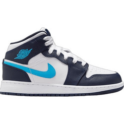 Jordan Air Jordan 1 Παιδικά Sneakers Μποτάκια Μαύρα Τιρκουάζ Λευκά DQ8423-404