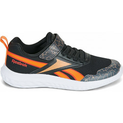 Reebok Rush Runner Παιδικά Αθλητικά Παπούτσια για Τρέξιμο Μαύρα Πορτοκαλί 100250582
