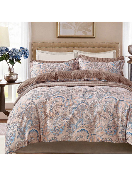 Aslanis Home Σετ Σεντόνια Υπέρδιπλα Βαμβακερά 235x270 Aria Ροζ