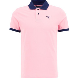 Barbour Ανδρική Μπλούζα Polo Κοντομάνικη Ροζ MML1449-PI95