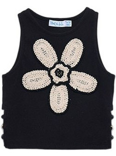 Abel & Lula Παιδικό Crop Top Αμάνικο Μαύρο 26-05174-001