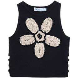 Abel & Lula Παιδικό Crop Top Αμάνικο Μαύρο 26-05174-001