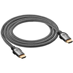 Akyga Καλώδιο HDMI 2.1 Braided HDMI Male to HDMI Male 1.5m Grey AK-HD-15S