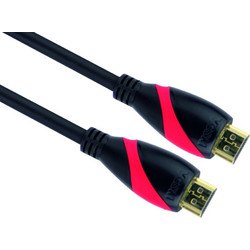 Vcom Καλώδιο HDMI 1.4 HDMI Male to HDMI Male 1.5m Black Red CG525-1.5M