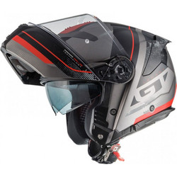 Premier Legacy GT SE17BM Black Silver Κράνος Μηχανής Flip-Up 1580gr