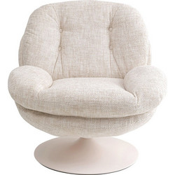 Kare Design Πολυθρόνα Περιστρεφόμενη Μπεζ Cosy