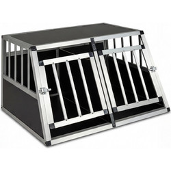 Costway Συρμάτινο Κλουβί Σκύλου Crate Μεγάλο Εσωτερικού Χώρου Μαύρο Ασημί 69x50.5x89cm