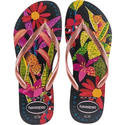 Havaianas Γυναικείες Σαγιονάρες Αντιολισθητικές Ροζ Μπλε 4122111-1256