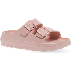 Luofu Γυναικείες Παντόφλες Καλοκαιρινές Flatforms Ανατομικές Αντιολισθητικές Ροζ 11833003