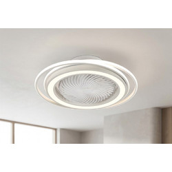 Redled Ibiza 30547 Ανεμιστήρας Οροφής 60cm 25W με Φως & Τηλεχειριστήριο Λευκός