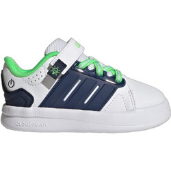 Adidas Lightorama Court Παιδικά Sneakers με Φωτάκια Λευκά Πράσινα KJ7001