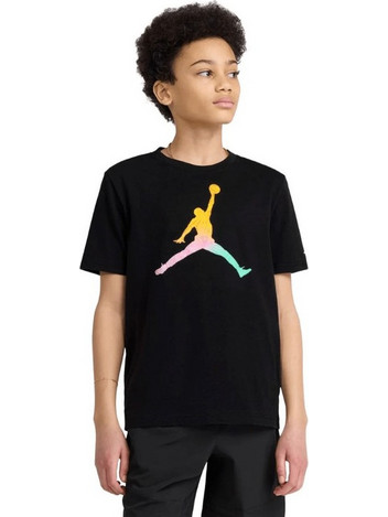 Jordan Tie-Dye Jumpman Παιδικό T-Shirt Κοντομάνικο Μαύρο 95F822-023