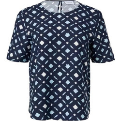 Comma Γυναικείο Καλοκαιρινό Top Πλεκτό Navy Μπλε 2161252-58A3