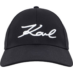 Karl Lagerfeld Καπέλο Jockey Υφασμάτινο Μαύρο A1W33069-999