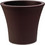 Plastona City 25 Γλάστρα Στρογγυλή Πλαστική Καφέ 25x22cm 10.11.0039