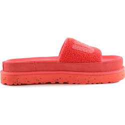 UGG Laton Γυναικείες Παντόφλες Καλοκαιρινές Flatforms Αντιολισθητικές Κόκκινες 1126350-HPTY