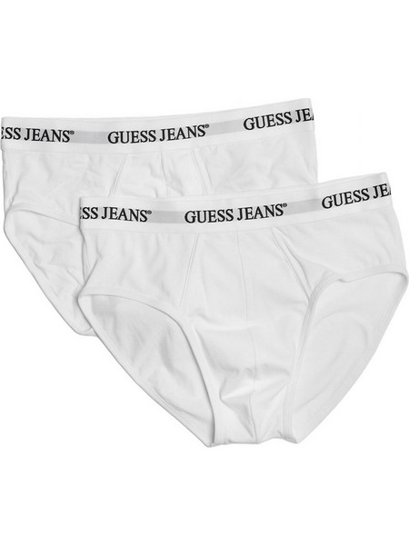 Guess Ανδρικά Σλιπ Βαμβακερά Λευκά 2Pack M4BZ41K6YW1-G011