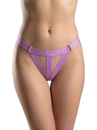 Milena By Paris Γυναικείο Sexy String Λιλά 6962