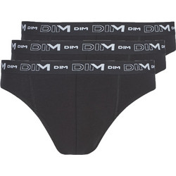 Dim Ανδρικά Σλιπ Βαμβακερά Μαύρα 3Pack D6595-0HZ