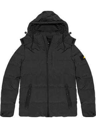 Double Ανδρικό Μπουφάν Puffer Μαύρο MJK-174A