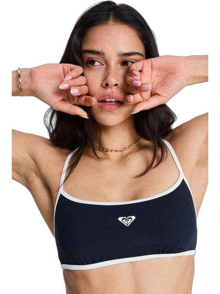 Roxy The Retro Essentials Bikini Top Μπουστάκι Μαύρο ERJX305663