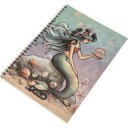 Polo Mermaid Σπιράλ Τετράδιο Ριγέ A4 90 Φύλλων 3 Θεμάτων Πολύχρωμο 919004-8426