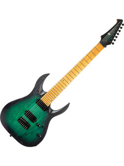 Spira Guitars S-607 Ηλεκτρική Κιθάρα ST Style με Μαγνήτες HH & Ταστιέρα Maple 7 Χορδών Stained Green