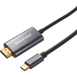 Powertech Καλώδιο HDMI Male to USB-C Male 2m Black PTR-0210