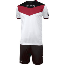 Givova Kit Campo Στολή Ποδοσφαίρου Κόκκινη Μαύρη Λευκή KITC53.1210
