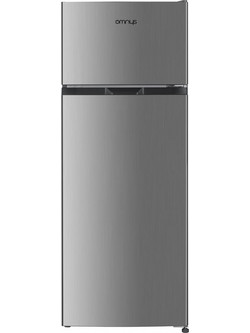 Omnys FTS-E5143S Δίπορτο Ψυγείο 206lt Υ143xΠ55xΒ56cm Inox
