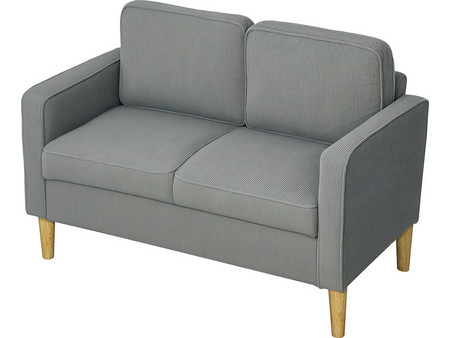 HOMCOM Διθέσιος Καναπές Γκρι 117x63x79cm 83B-130V00LG