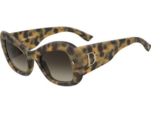 Dsquared2 D20137S C9B Γυναικεία Γυαλιά Ηλίου Cat Eye Κοκάλινα Ταρταρούγα με Μαύρο Φακό