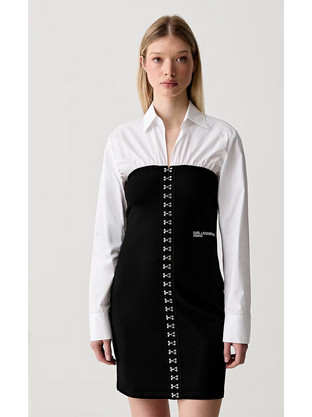 Karl Lagerfeld Mini Βραδινό Φόρεμα Μαύρο B3W13050-101