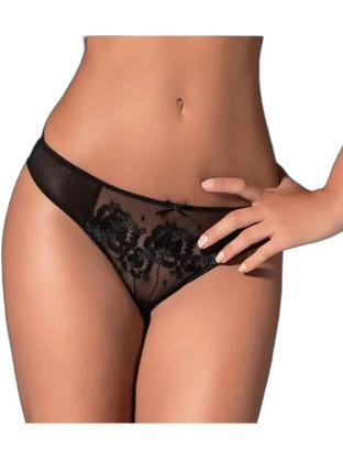 Love And Bra Γυναικείο Sexy Slip Μαύρο 34112