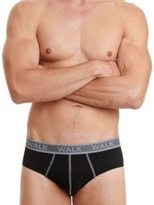 Walk Ανδρικά Σλιπ Βαμβακερά Μαύρα 2Pack W1757-0202 GKH