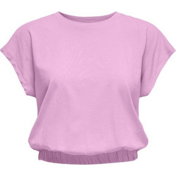 Only Γυναικείο Καλοκαιρινό Crop Top Βαμβακερό Λιλά 15252470