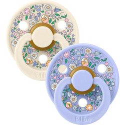 BIBS x Liberty Πιπίλες Καουτσούκ 0-6m Chloe Meadow Ivory Mix 2τμχ