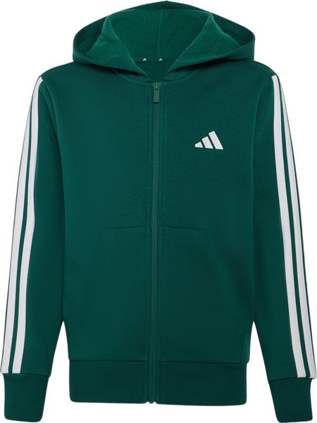 Adidas Παιδική Ζακέτα Φούτερ με Κουκούλα και Φερμουάρ Πράσινη KT3373