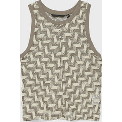 Vero Moda Γυναικείο Καλοκαιρινό Crop Top Πλεκτό Μπεζ 10327092
