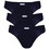 Minerva Sporties Ανδρικά Σλιπ Βαμβακερά Navy Μπλε 3Pack 90-23027-155