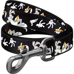 Waudog Looney Tunes Bugs Bunny Λουρί Σκύλου 1.22m x 25mm Μαύρο