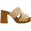 Steve Madden Γυναικεία Πέδιλα Μπεζ με Χοντρό Ψηλό Τακούνι και Φιάπα 11005174