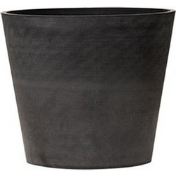 ArtPlast Γλάστρα Στρογγυλή Πλαστική Ανθρακί 20x17.5cm ATC.020.SB.AN