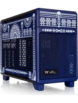 Thermaltake TR100 Koralie Cobalt Blue Mini Tower Κουτί Υπολογιστή με Πλαϊνό Παράθυρο