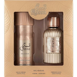 Paris Corner Qissa Delicious Eau de Parfum 100ml + Deodorant Spray 200ml