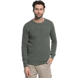 Double Ανδρική Πλεκτή Μπλούζα Χακί KNIT-77A